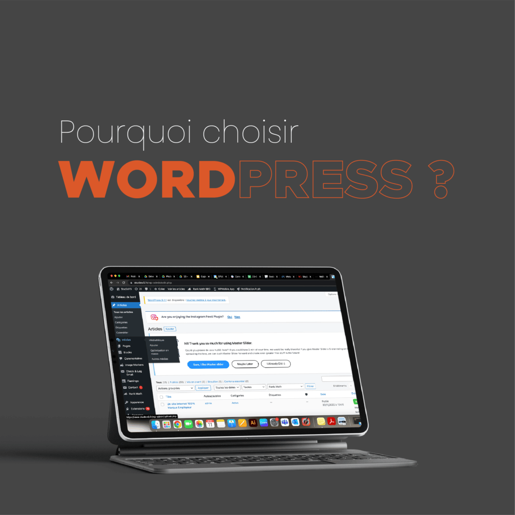 Pourquoi choisir WordPress pour réaliser son site internet ?